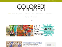 Tablet Screenshot of coloredpencilmag.com